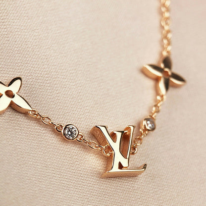 [Resenly Jewelry]STAR AND SUN 7 MOTIFS GOLD BRACELET