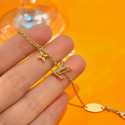 [Resenly Jewelry] ロゴスターモチーフ ゴールドブレスレット