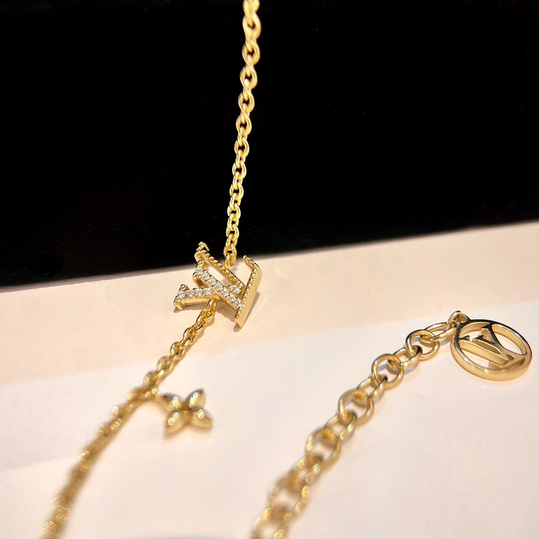 [Resenly Jewelry] ロゴスターモチーフ ゴールドブレスレット