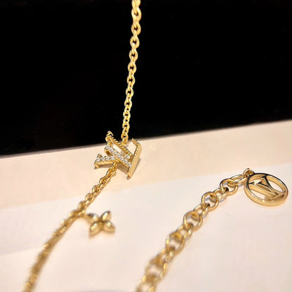 [Resenly Jewelry] ロゴスターモチーフ ゴールドブレスレット