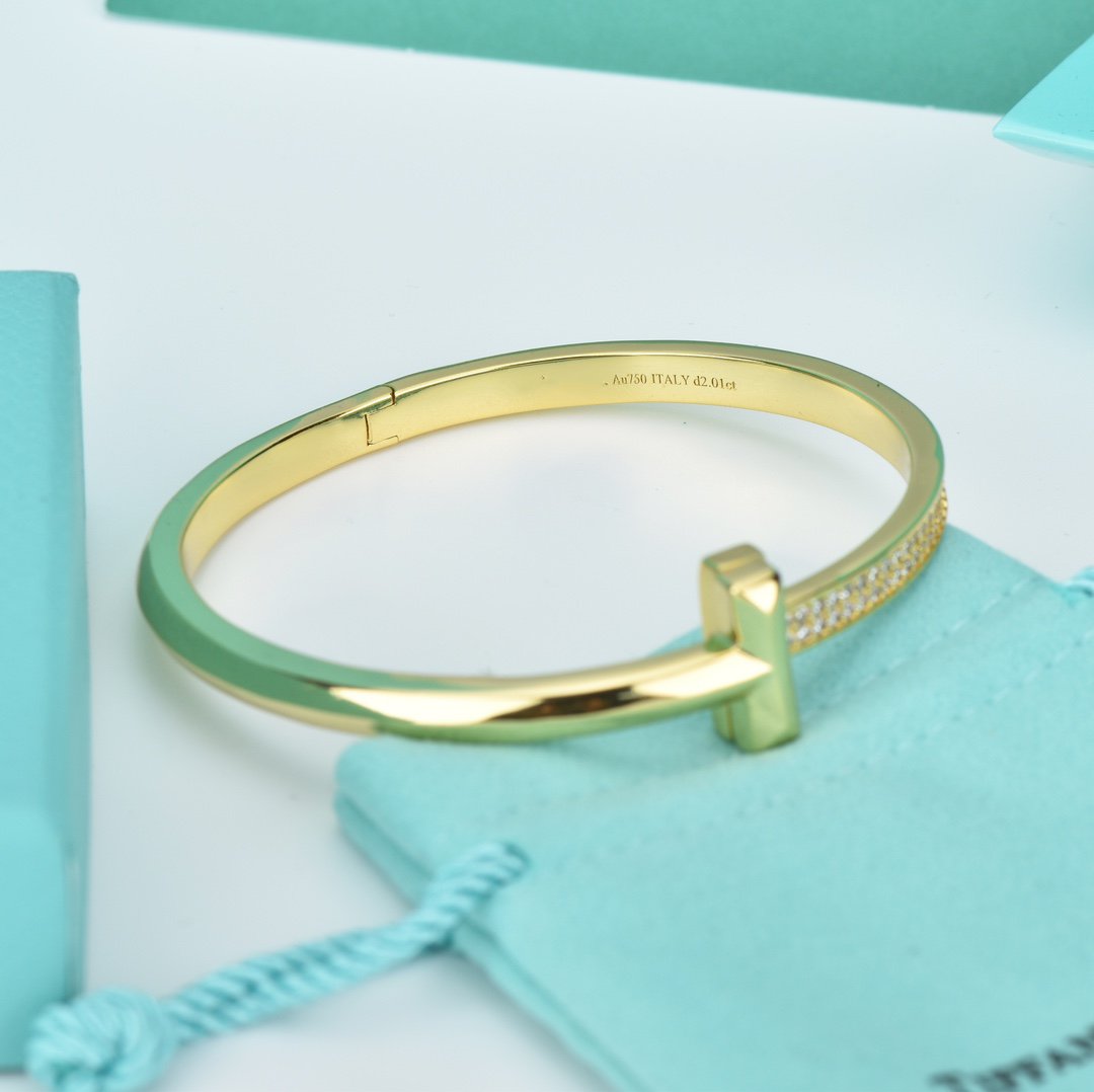 [Resenly Jewelry]WIDE DIAMONDS HINGED BANGLE