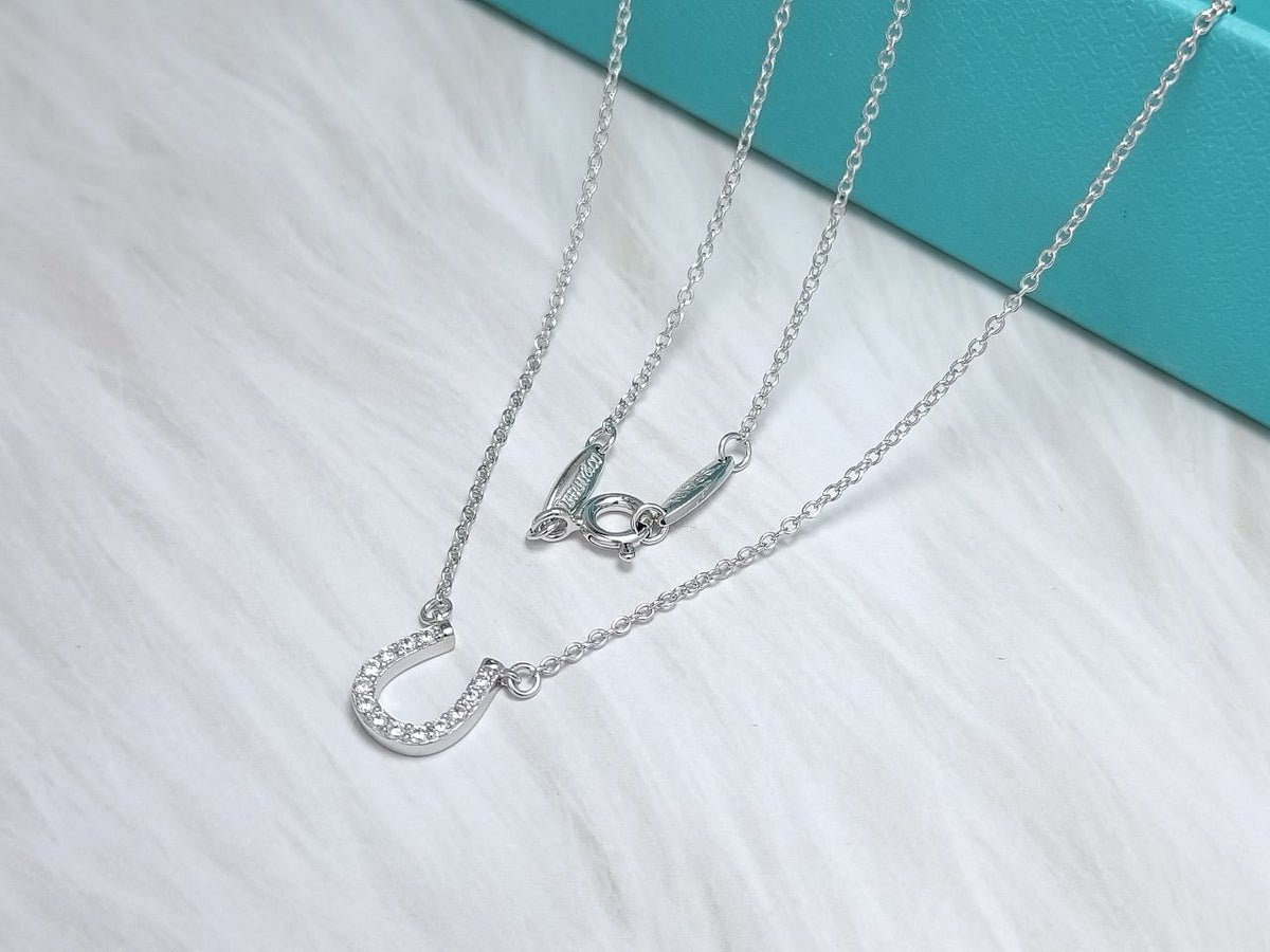 [Resenly Jewelry]U PEDANT DIAMOND NECKLACE
