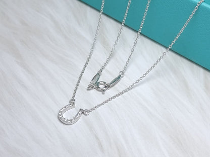 [Resenly Jewelry]U PEDANT DIAMOND NECKLACE