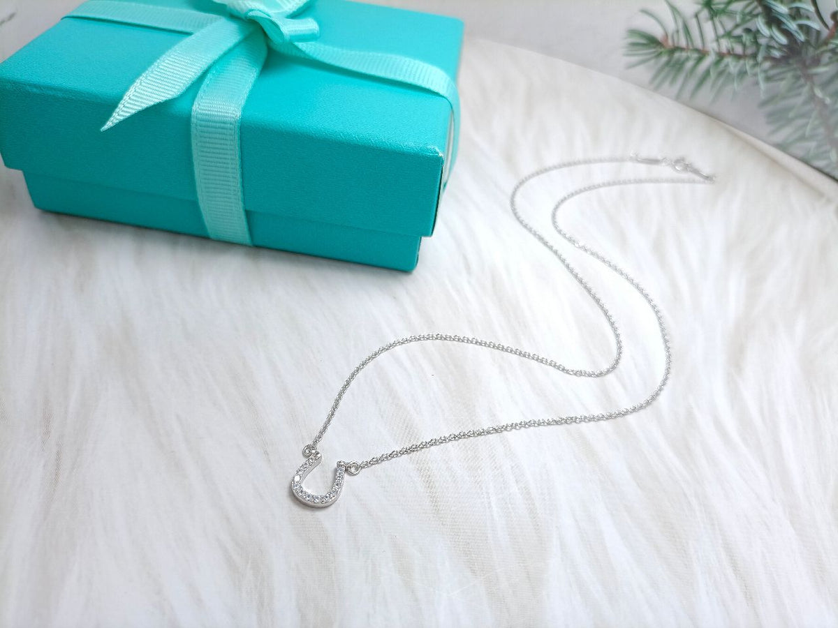 [Resenly Jewelry]U PEDANT DIAMOND NECKLACE