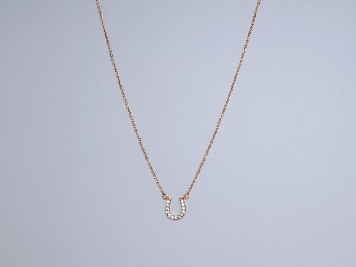 [Resenly Jewelry]U PEDANT DIAMOND NECKLACE