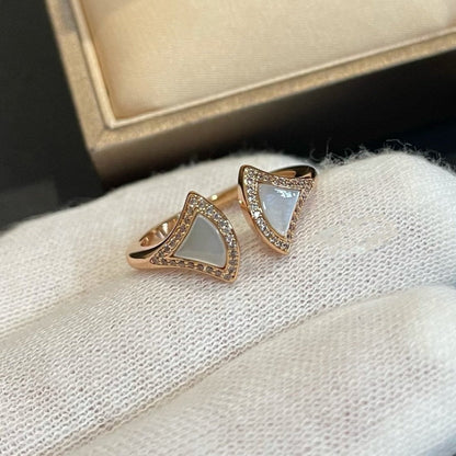 [Resenly Jewelry] ドリーム MOP ダイヤモンド オープンリング