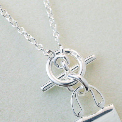 [Resenly Jewelry]POP H PEDANT SILVER NECKLACE