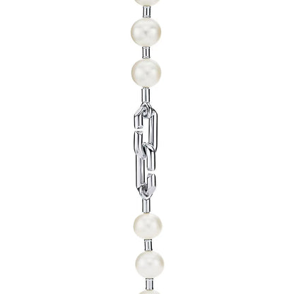 [Resenly Jewelry]ハードウェア パール ラップ ネックレス