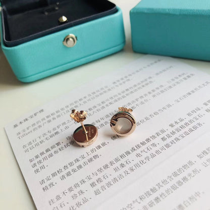 [Resenly Jewelry]PEARL CIRCLE EARRINGS MOTHER