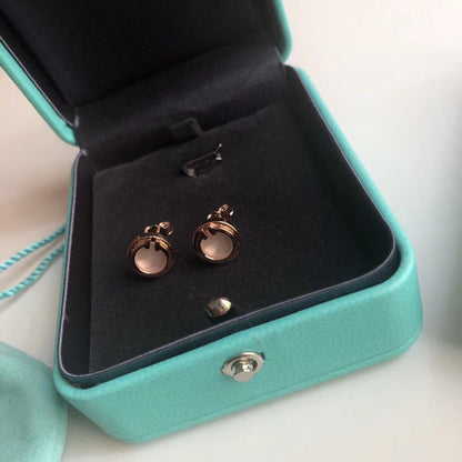 [Resenly Jewelry]PEARL CIRCLE EARRINGS MOTHER