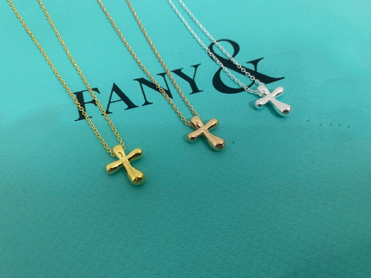 [Resenly Jewelry]CROSS PENDANT MINI BARE CROSS NECKLACE
