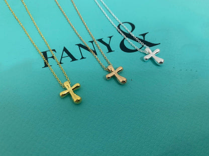 [Resenly Jewelry]CROSS PENDANT MINI BARE CROSS NECKLACE