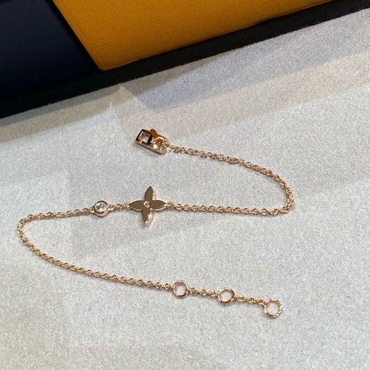 [Resenly Jewelry]スターダイヤモンド ピンクゴールドブレスレット