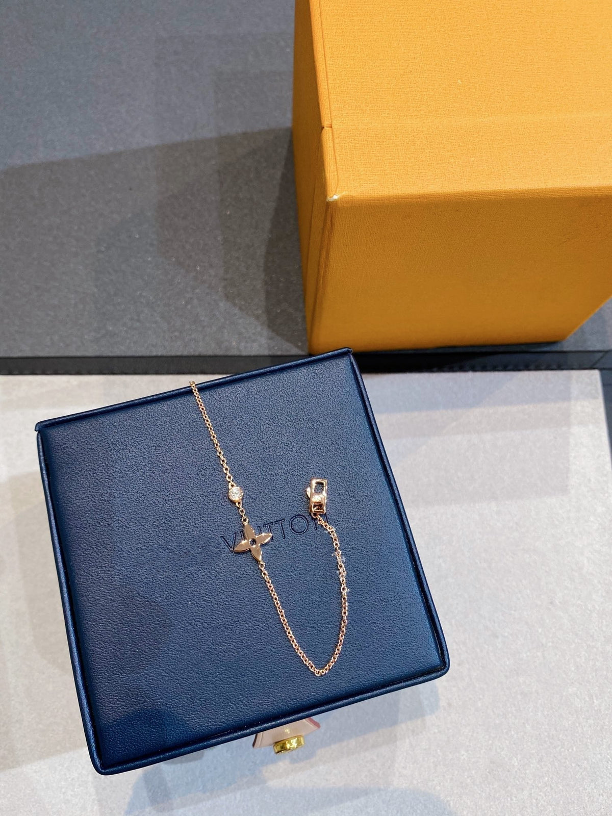 [Resenly Jewelry]スターダイヤモンド ピンクゴールドブレスレット