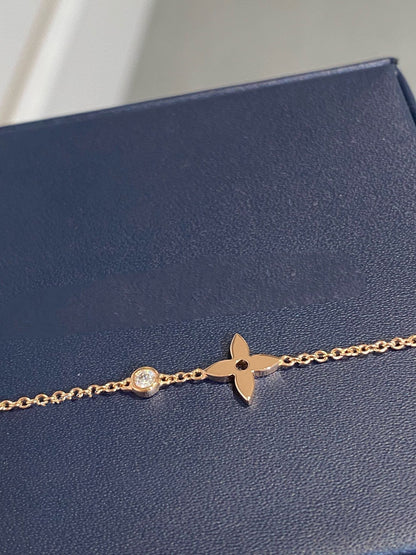 [Resenly Jewelry]スターダイヤモンド ピンクゴールドブレスレット
