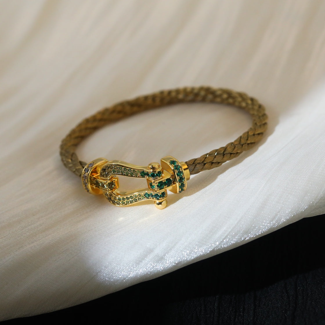 [Resenly Jewelry]FORCE 10 GOLD GREEN DIAMOND PAVED