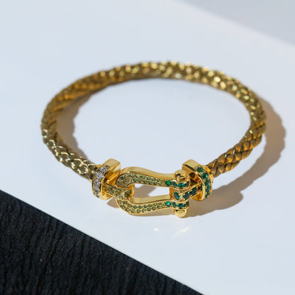 [Resenly Jewelry]FORCE 10 GOLD GREEN DIAMOND PAVED