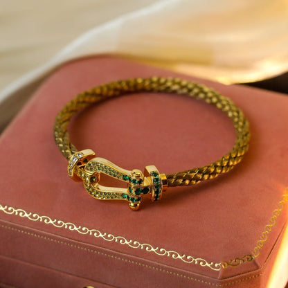 [Resenly Jewelry]FORCE 10 GOLD GREEN DIAMOND PAVED