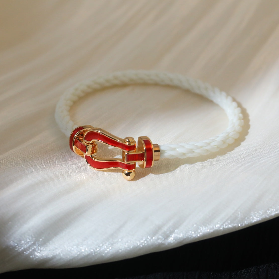 [Resenly Jewelry]FORCE 10 WHITE TEXTILE DIAMOND PAVED