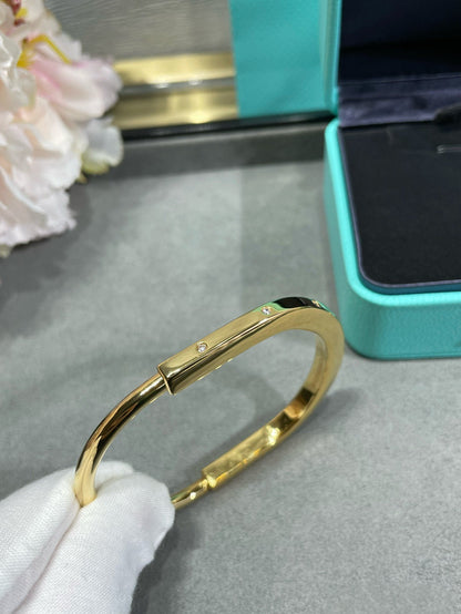[Resenly Jewelry]LOCK BRACELET 8 DIAMOND