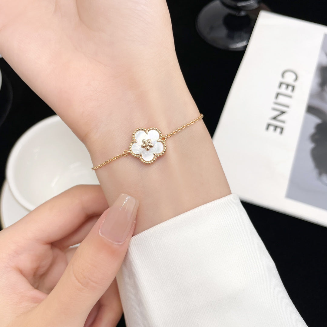 [Resenly Jewelry]LUCKY SPRING ROSE GOLD MOP BRACELET