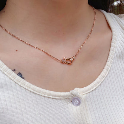 [Resenly Jewelry]FORCE 10 PINK GOLD DIAMOND NECKLACE