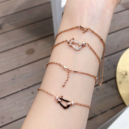 [Resenly Jewelry]FORCE 10 PINK GOLD DIAMOND NECKLACE