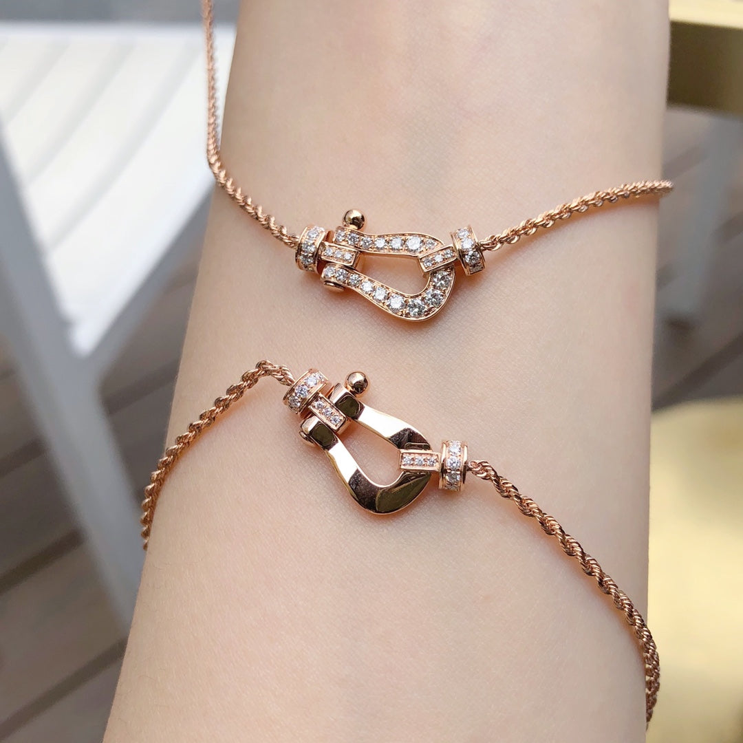 [Resenly Jewelry]FORCE 10 PINK GOLD DIAMOND NECKLACE