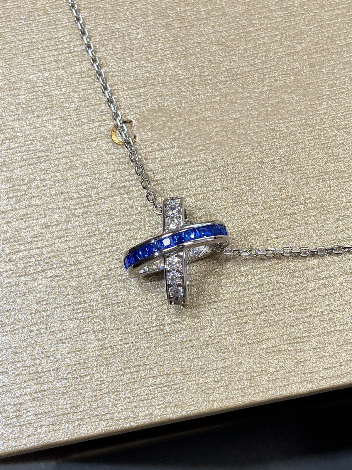 [Resenly Jewelry]LIENS DIAMOND SILVER NECKLACE