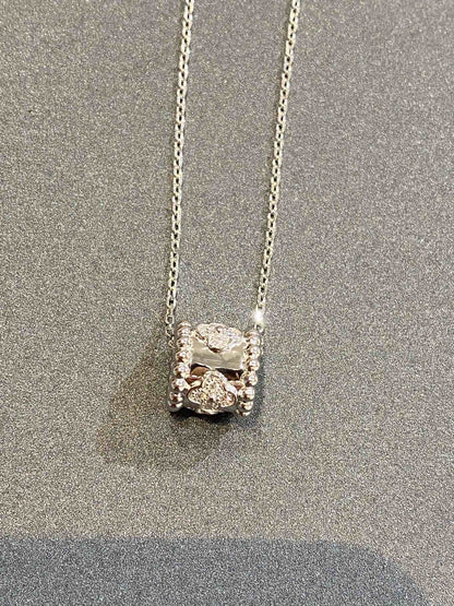 [Resenly Jewelry]PERLEE PEDANT SIVLER DIAMOND NECKLACE