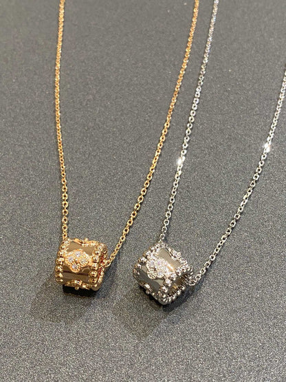 [Resenly Jewelry]PERLEE PEDANT SIVLER DIAMOND NECKLACE