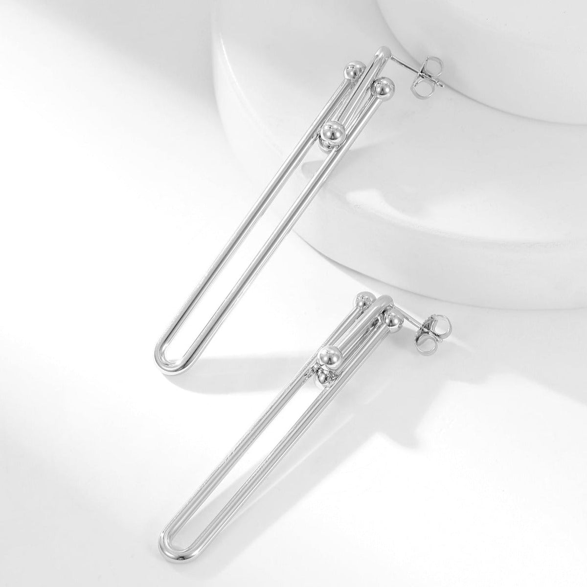 [Resenly Jewelry]ハードウェア ロング ドロップ イヤリング