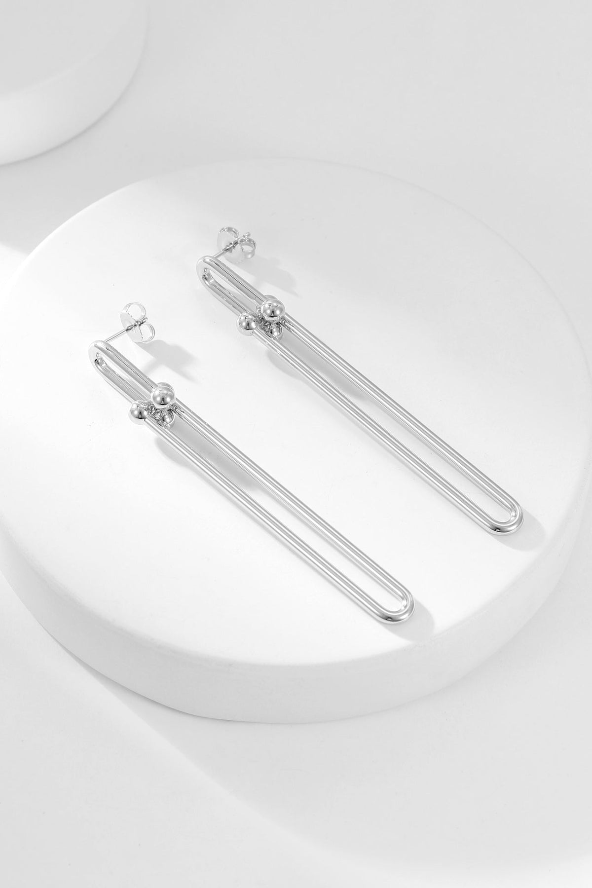 [Resenly Jewelry]ハードウェア ロング ドロップ イヤリング