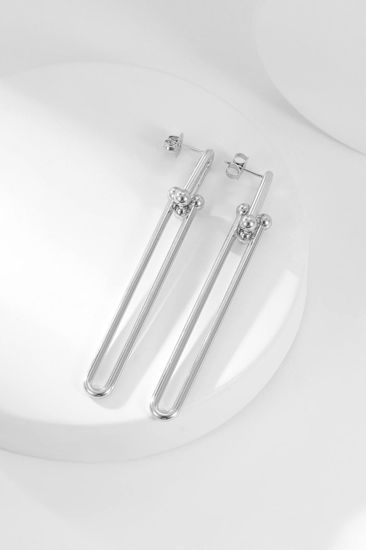 [Resenly Jewelry]ハードウェア ロング ドロップ イヤリング