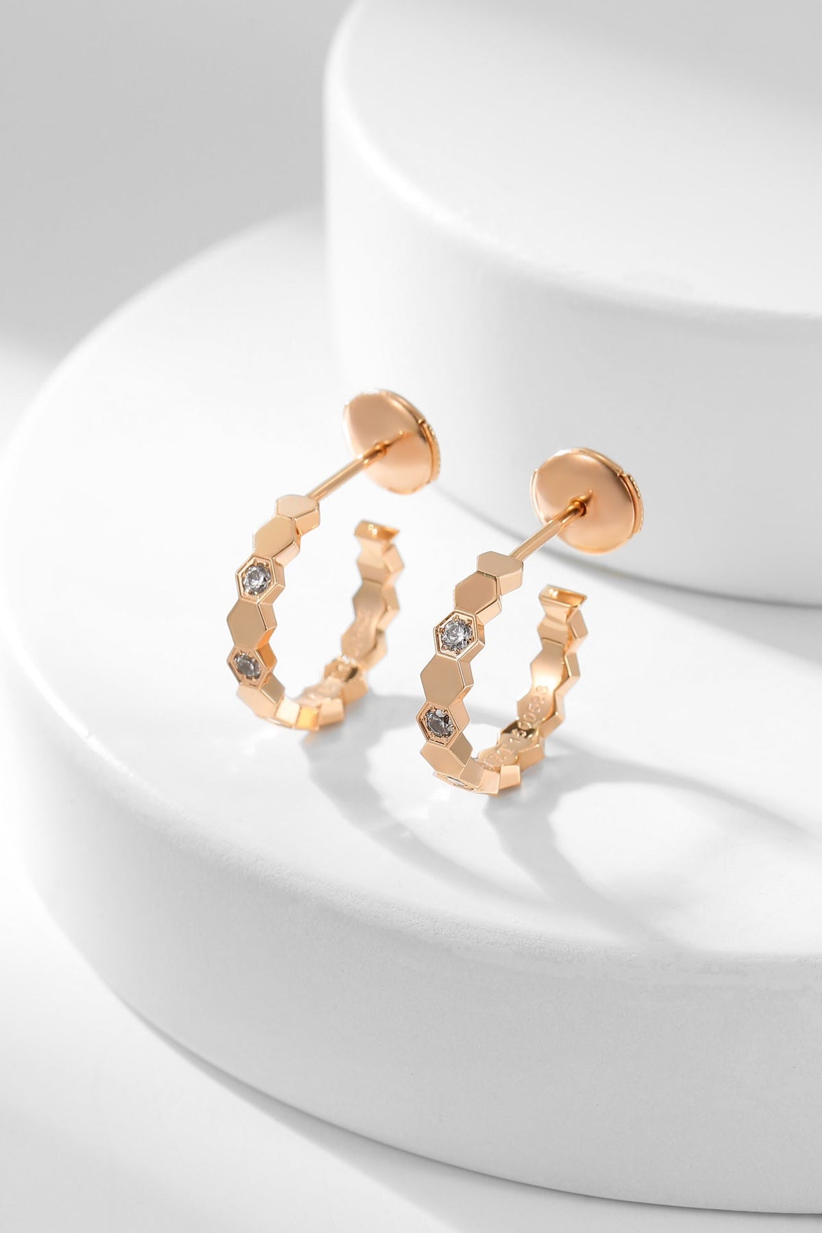 [Resenly Jewelry]BEE LOVE DIAMOND HOOP EARRINGS