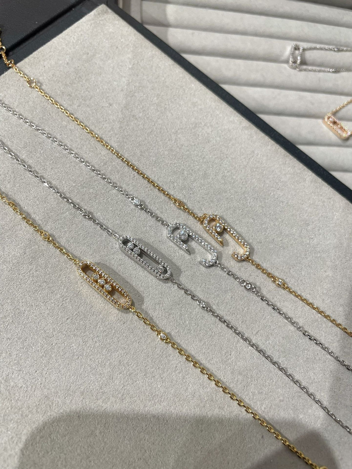 [Resenly Jewelry]BABY MOVE DIAMOND BRACELET(Adjustable length)