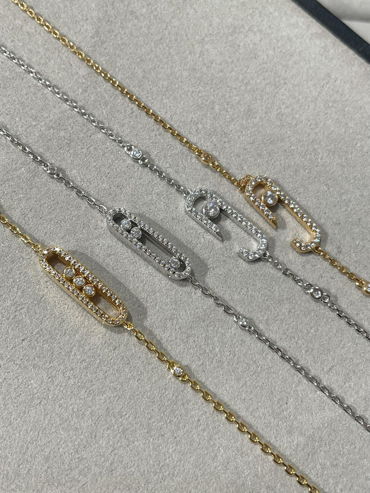[Resenly Jewelry]BABY MOVE DIAMOND BRACELET(Adjustable length)