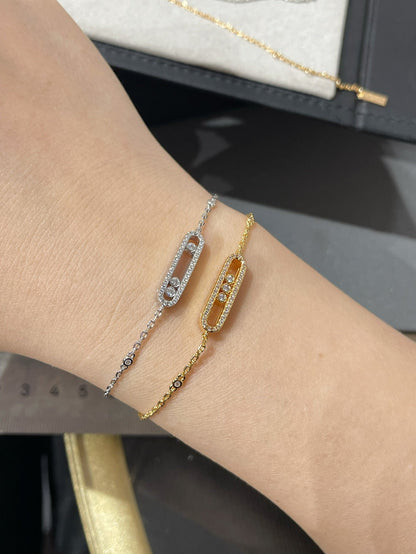 [Resenly Jewelry]BABY MOVE DIAMOND BRACELET(Adjustable length)