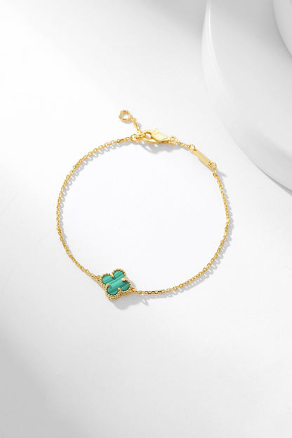 {
  "Resenly Jewelry": "Resenly Jewelry",
  "CLOVER BRACELET MALACHITE 1 MOTIF": "クローバーブレスレット マラカイト 1モチーフ"
}