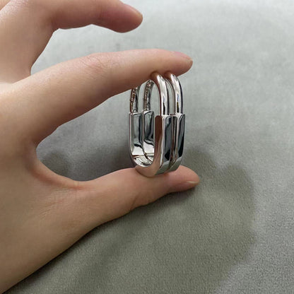 [Resenly Jewelry]LOCK MEDIUM EARRINGS