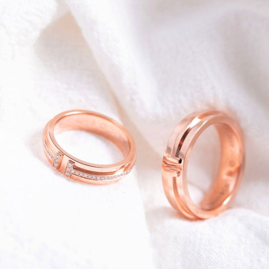 [Resenly Jewelry]T PINK GOLD RING
