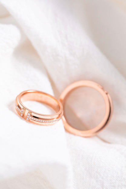 [Resenly Jewelry]T PINK GOLD RING