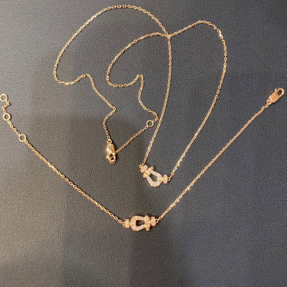 [Resenly Jewelry]FORCE 10 DIAMOND PINK GOLD NECKLACE MINI MODEL