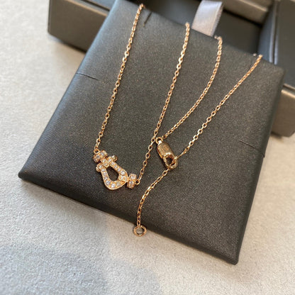[Resenly Jewelry]FORCE 10 DIAMOND PINK GOLD NECKLACE MINI MODEL