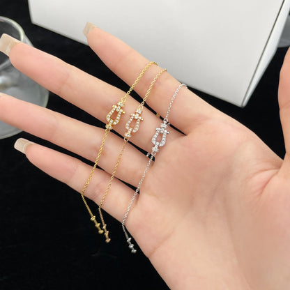 [Resenly Jewelry]FORCE 10 FULL DIAMOND BUCKLE CHAIN LINK MINI MODEL