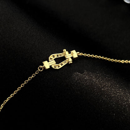 [Resenly Jewelry]FORCE 10 FULL DIAMOND BUCKLE CHAIN LINK MINI MODEL
