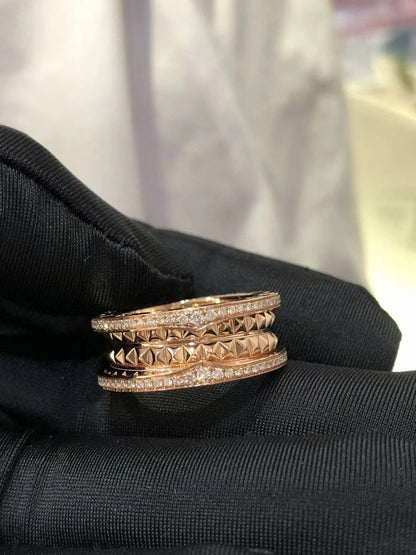 [Resenly Jewelry]ZERO 1 ROCK DIAMOND PINK GOLD