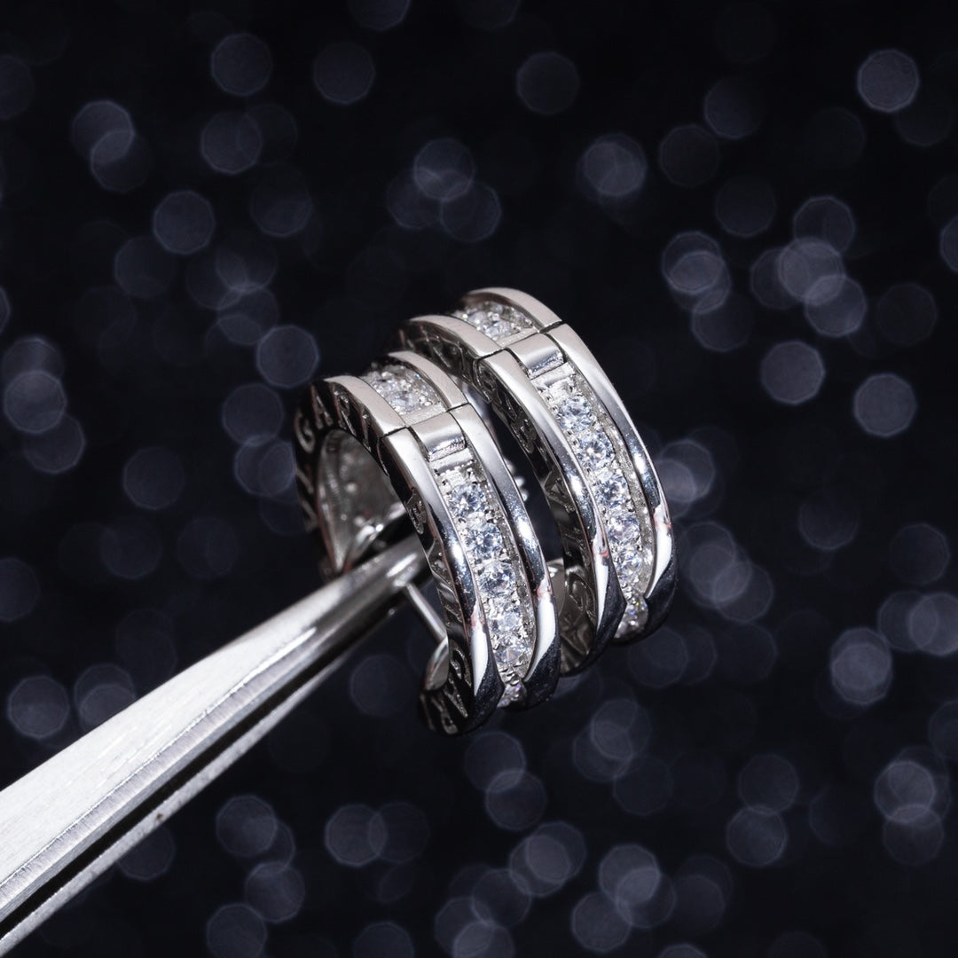 [Resenly Jewelry]ZERO 1 ミニ シルバー ダイヤモンド ピアス