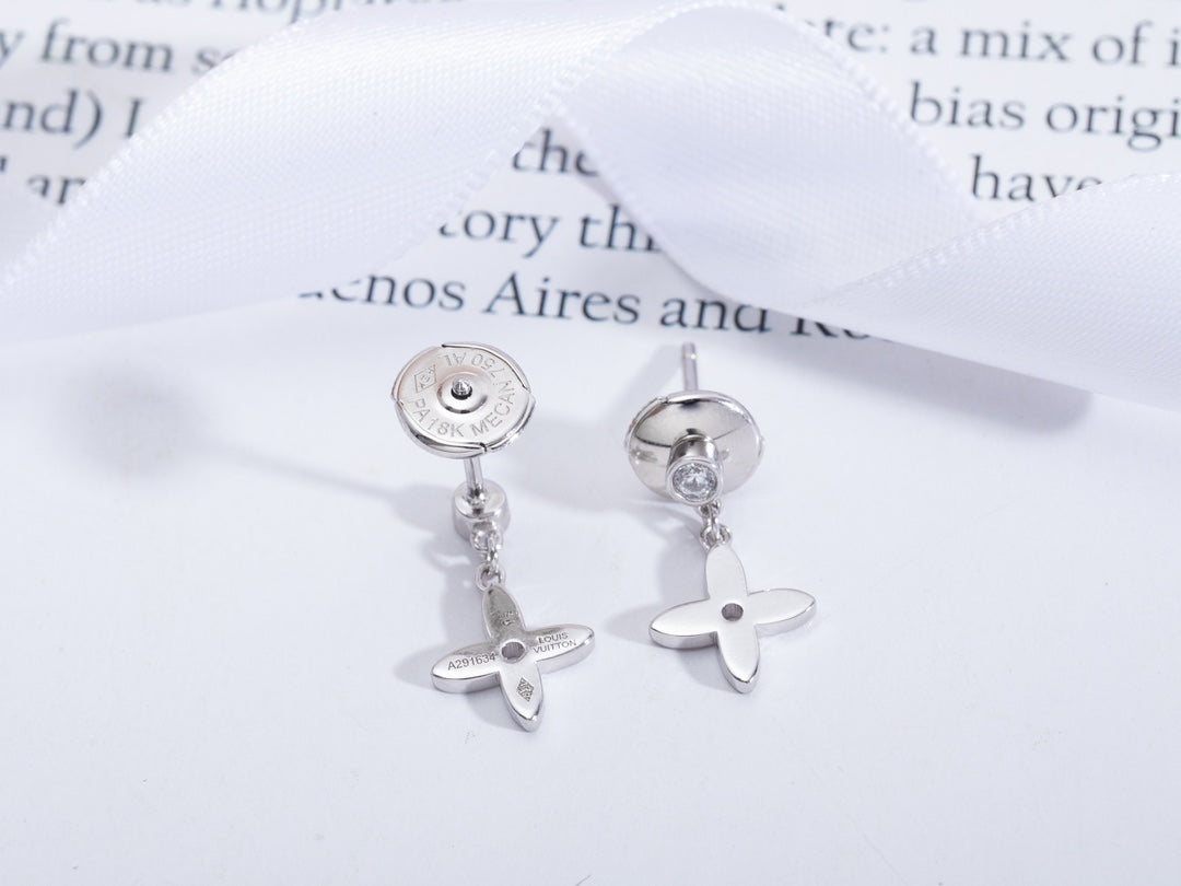 [Resenly Jewelry]VIDYLLE SILVER DIAMOND MINI DROP EARRINGS