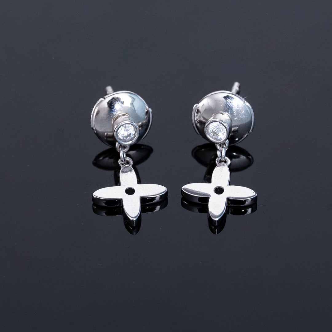 [Resenly Jewelry]VIDYLLE SILVER DIAMOND MINI DROP EARRINGS
